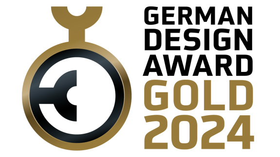 Logo German Design Award Gold 2024 | RAL FARBEN | RAL COLOURS